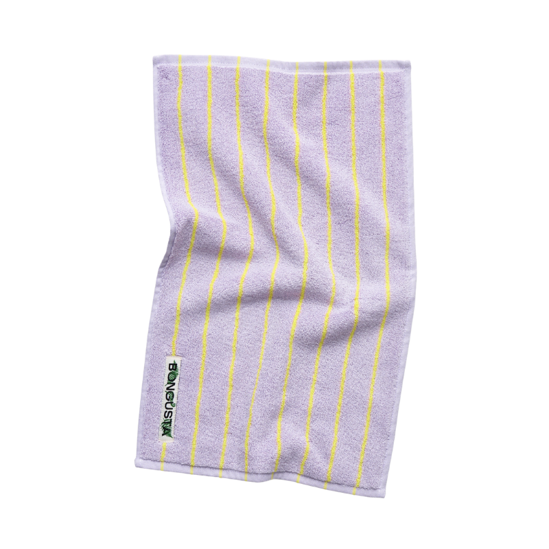 Naram håndklæde - Lilac & Neon Yellow